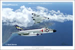 "F4D-1 Skyrays of VF(AW)-3" Mark Karvon Giclee Print